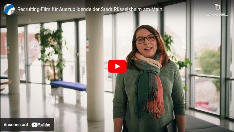 Hast Du Lust auf eine Ausbildung oder ein duales Studium bei der Stadt Rüsselsheim am Main? Dann schau Dir den Film an und bewerbe Dich!