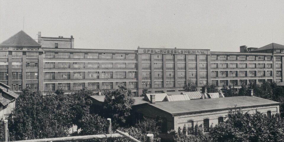 Historische Ansicht des Opel-Werks