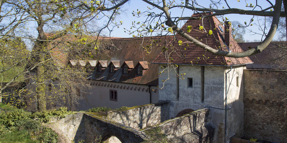 Die Festung und der Festungsgraben in Rüsselsheim