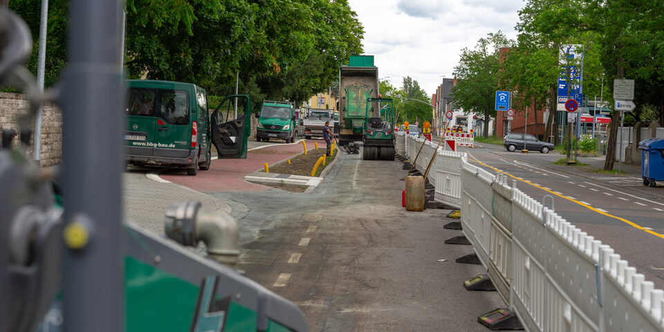Baustelle Frankfurter Straße