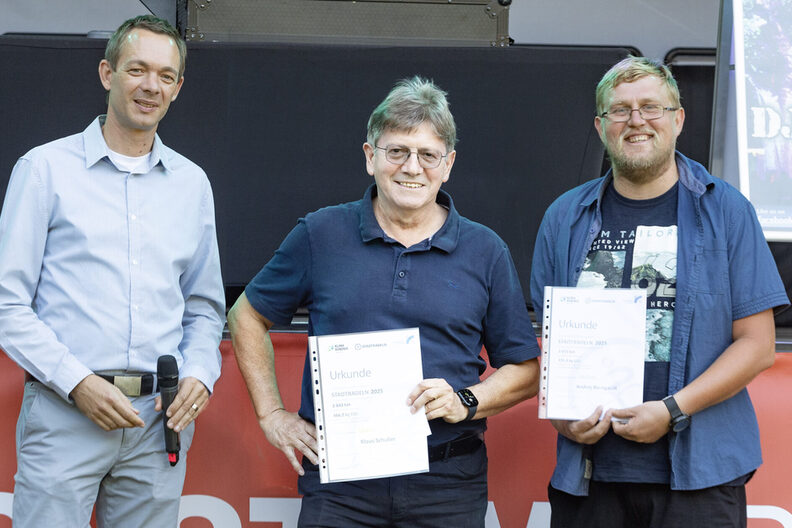 Stadtrat Valerius mit den besten Einzelradlern