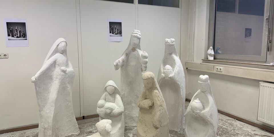 Krippenfiguren aus Gips