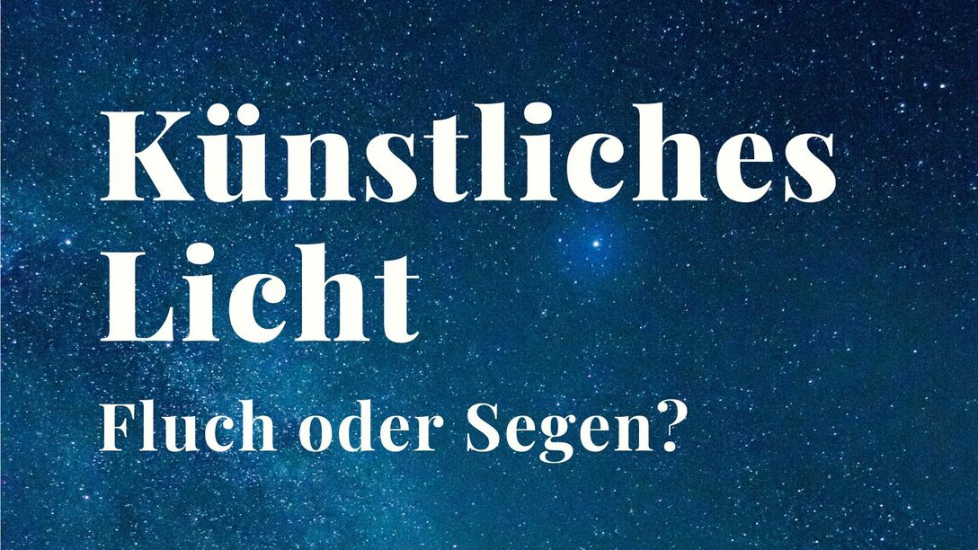 Plakat mit Sternenhimmel zum Vortrag