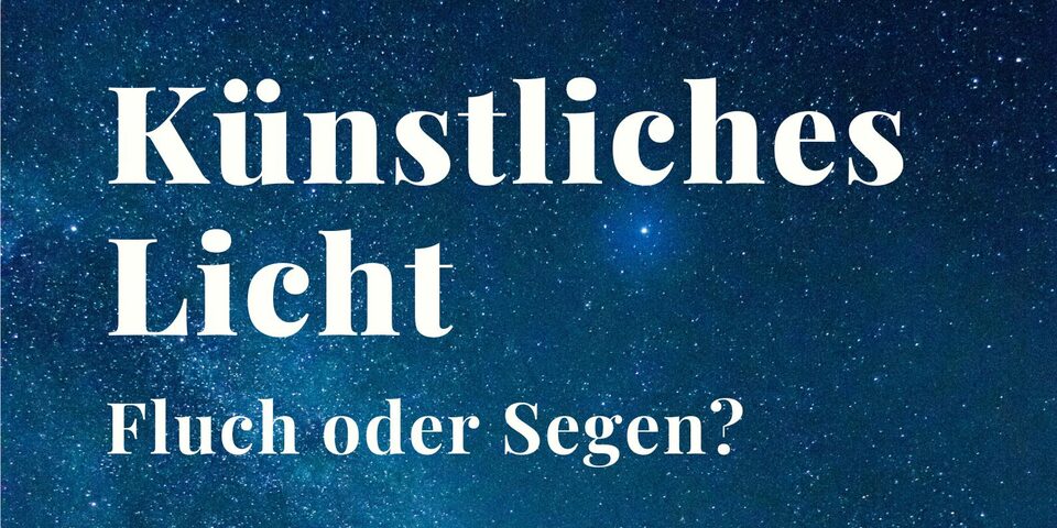 Plakat mit Sternenhimmel zum Vortrag