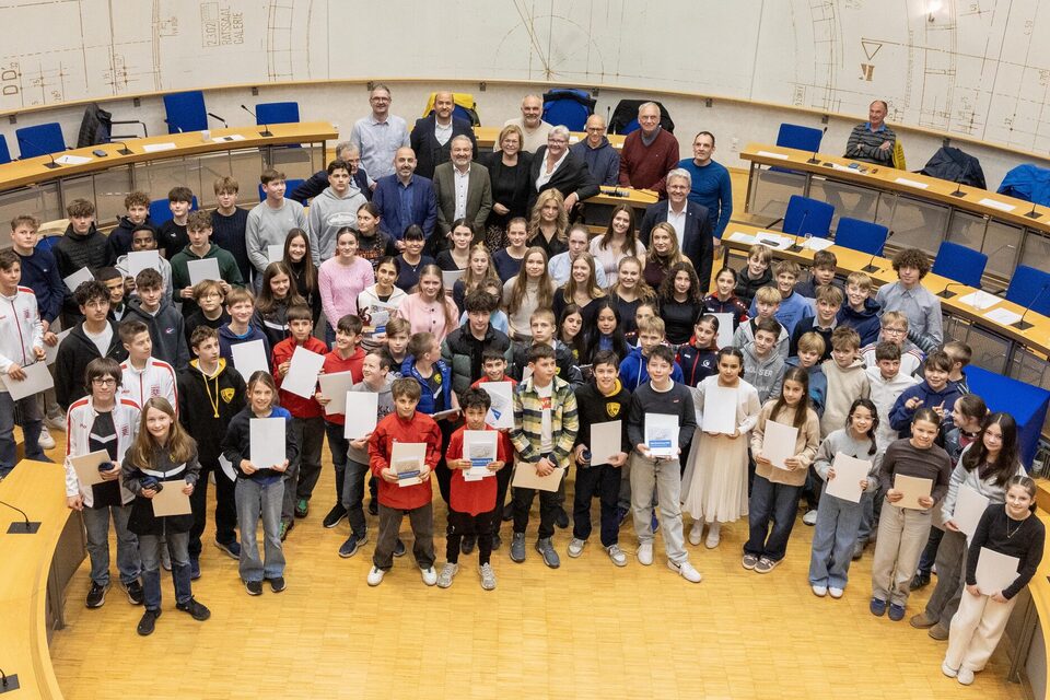 Stadt ehrt Jugendsportlerinnen und Jugendsportler des Jahres 2025