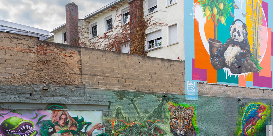 Wandgraffiti an der Markstraße 24