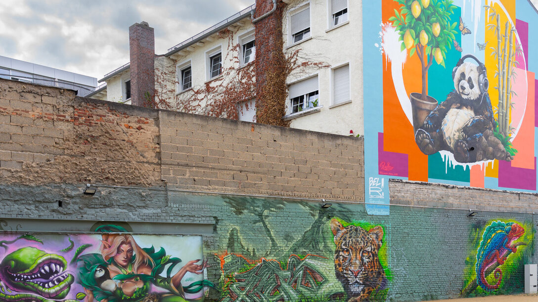Wandgraffiti an der Markstraße 24