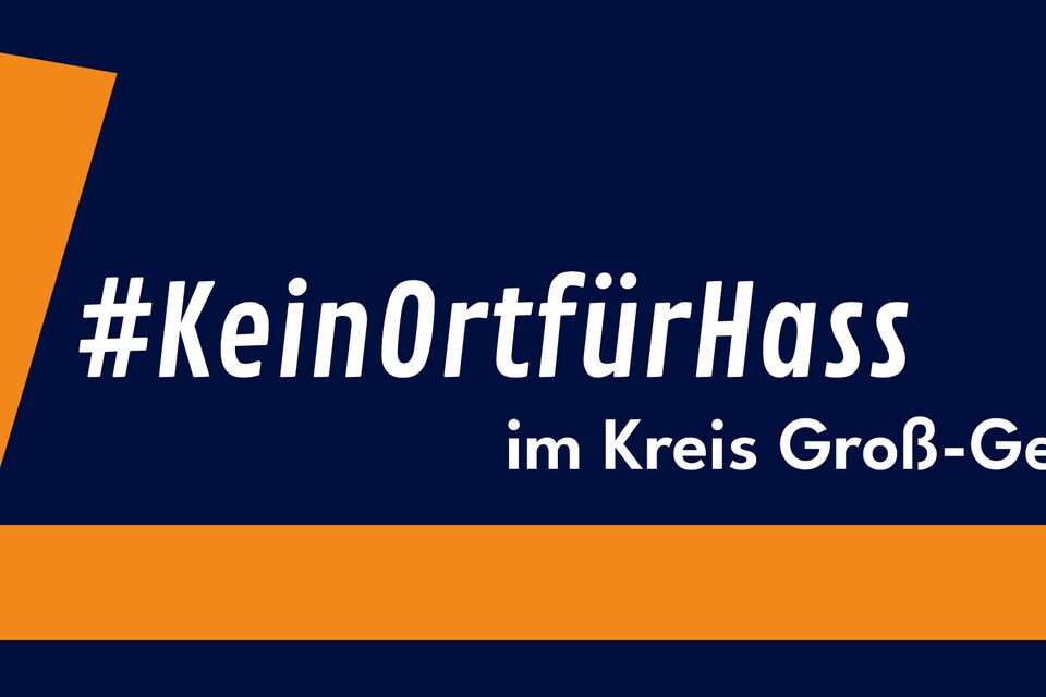 Das Logo der kreisweiten Kampagne #KeinOrtfürHass im Kreis Groß-Gerau
