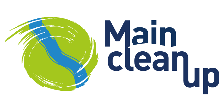 Logo mit symbolisiertem Main und Grünfläche