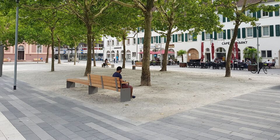 Marktplatz mit wassergebundener Decke