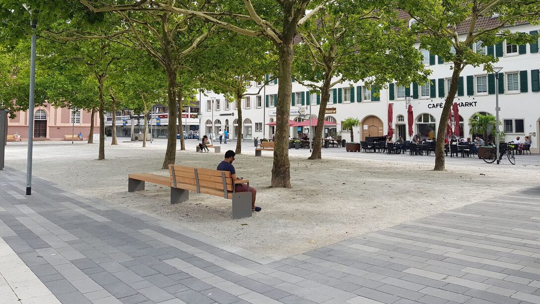 Marktplatz mit wassergebundener Decke