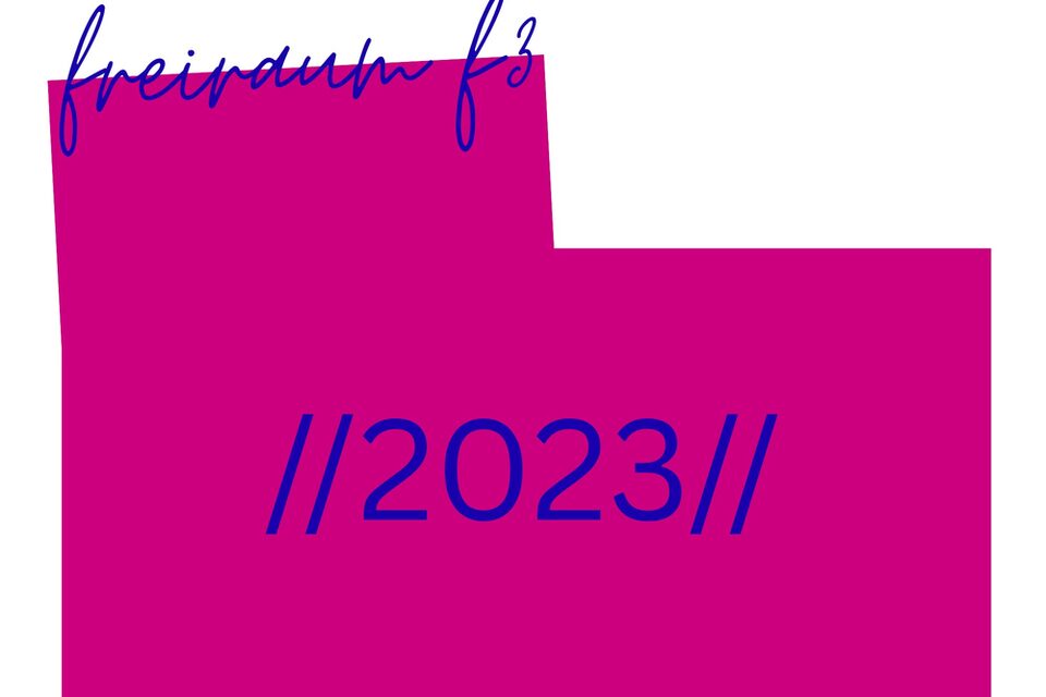 Grafik Residenzen im freiraum f3 2023