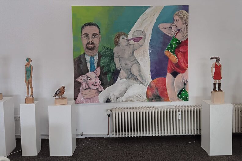 Ausstellung von Werken des Malkastens im freiraum f3