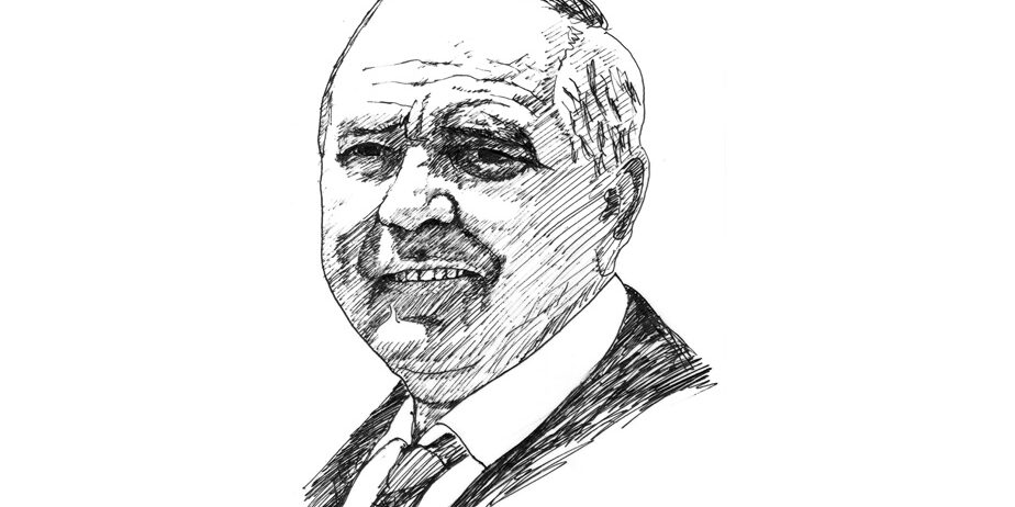 Porträtzeichnung von Horst Meffert