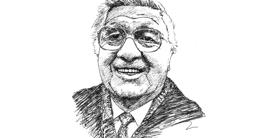 Porträtzeichnung von Martin Schlappner