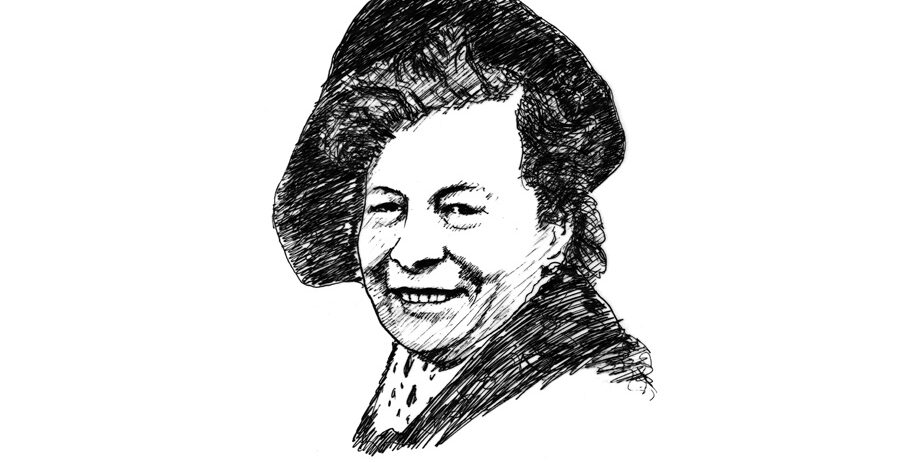 Porträtzeichnung von Martha Schmidt