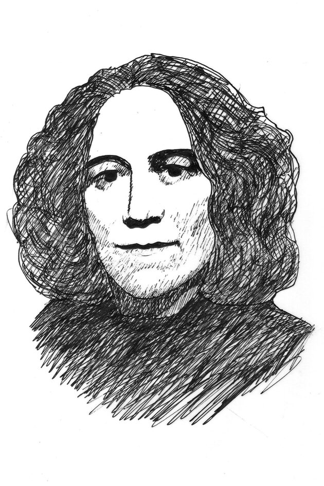 Porträtzeichnung von Wilhelmine Verna