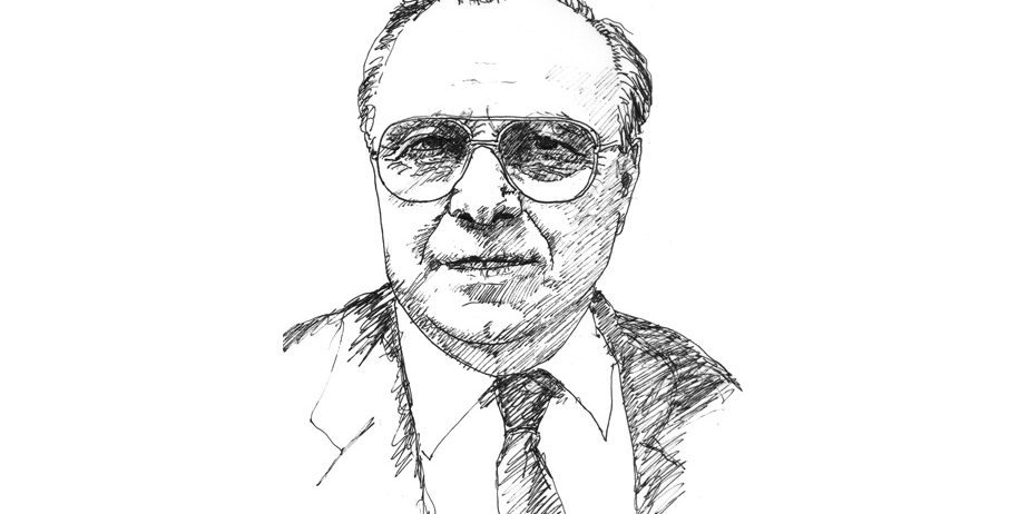 Porträtzeichnung von Otto Zink