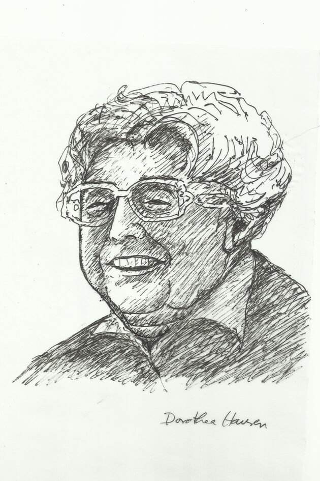 Porträtzeichnung von Dorothea Hausen
