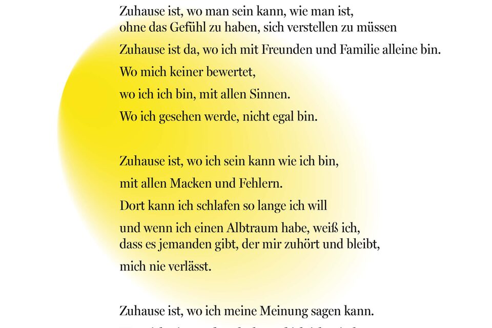 Poetry-Lab Gedichtbeitrag „Zuhause ist, wo“ von Katharina G.