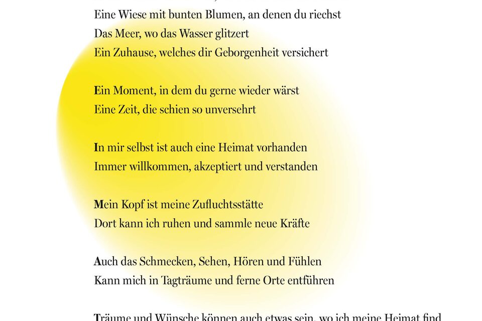 Poetry-Lab Gedichtbeitrag „Was kann Heimat sein?“ von Kimberly S. Schmidt