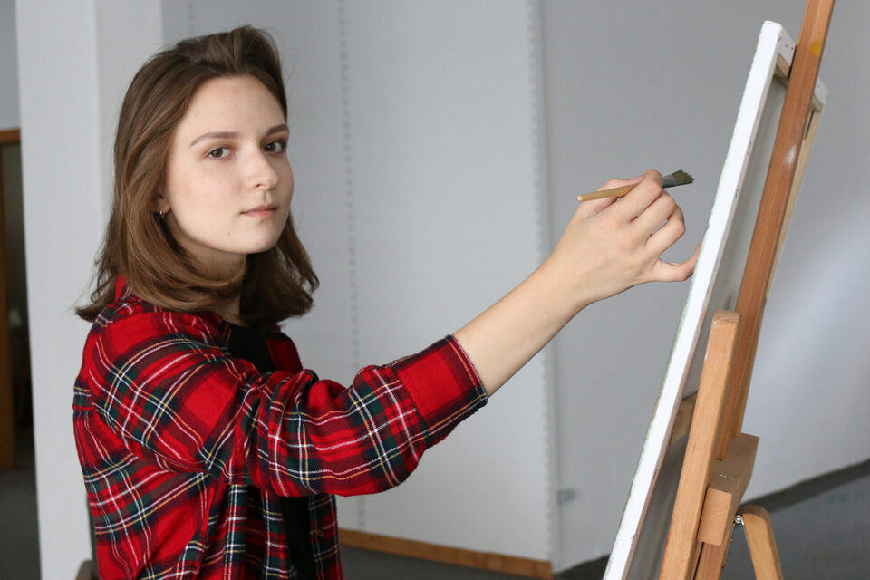 Daria Kolesnyk, Künstlerin, Nutzerin freiraum f3