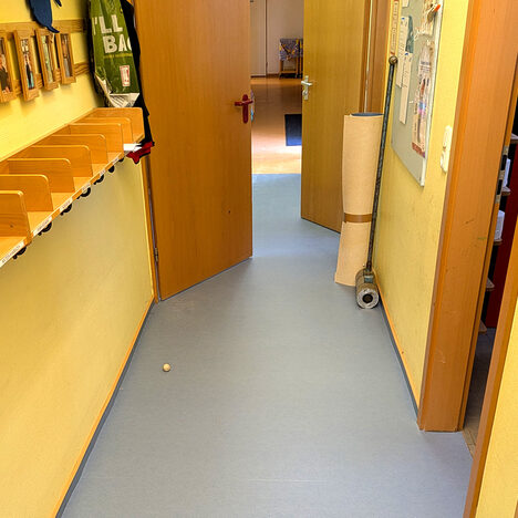 Neuer Boden im Anbau der Kita Godesberger Straße