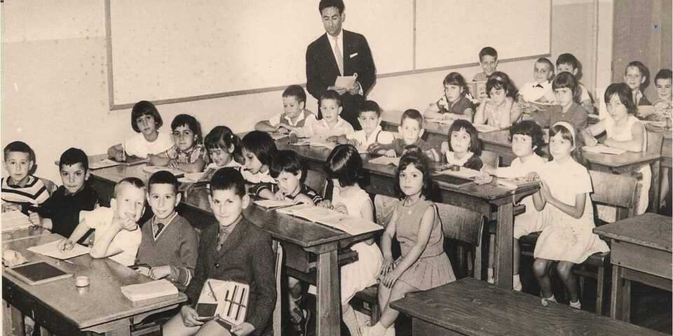 Griechische Kinder beim muttersprachlichen Unterricht in der Parkschule