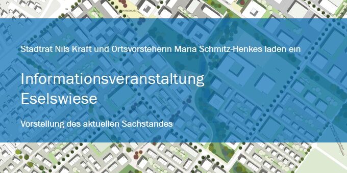 Grafik zur Informationsveranstaltung Eselswiese