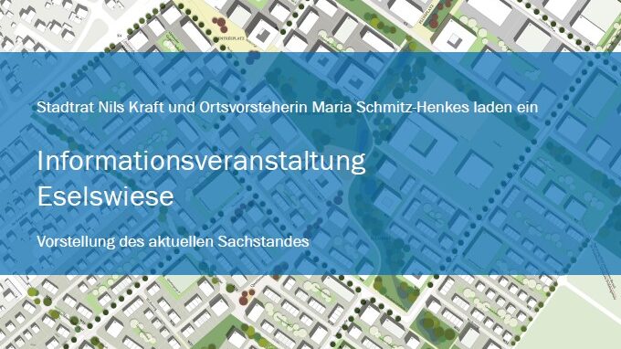 Grafik zur Informationsveranstaltung Eselswiese