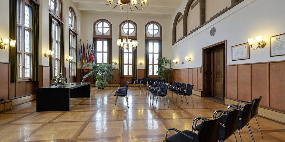 Trauzimmer im Rüsselsheimer Rathaus
