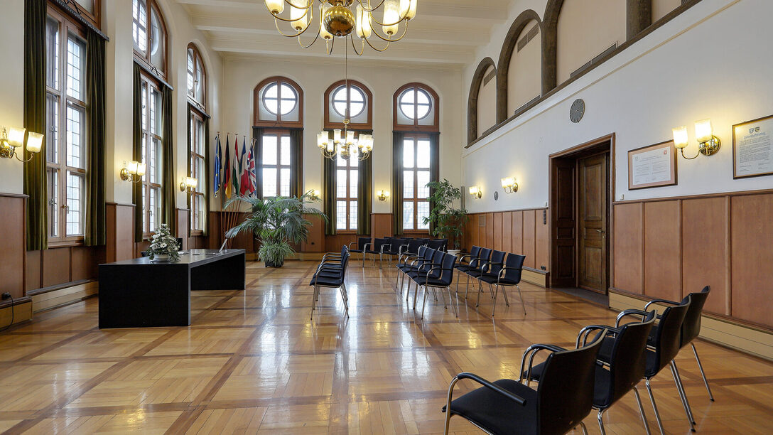 Trauzimmer im Rüsselsheimer Rathaus