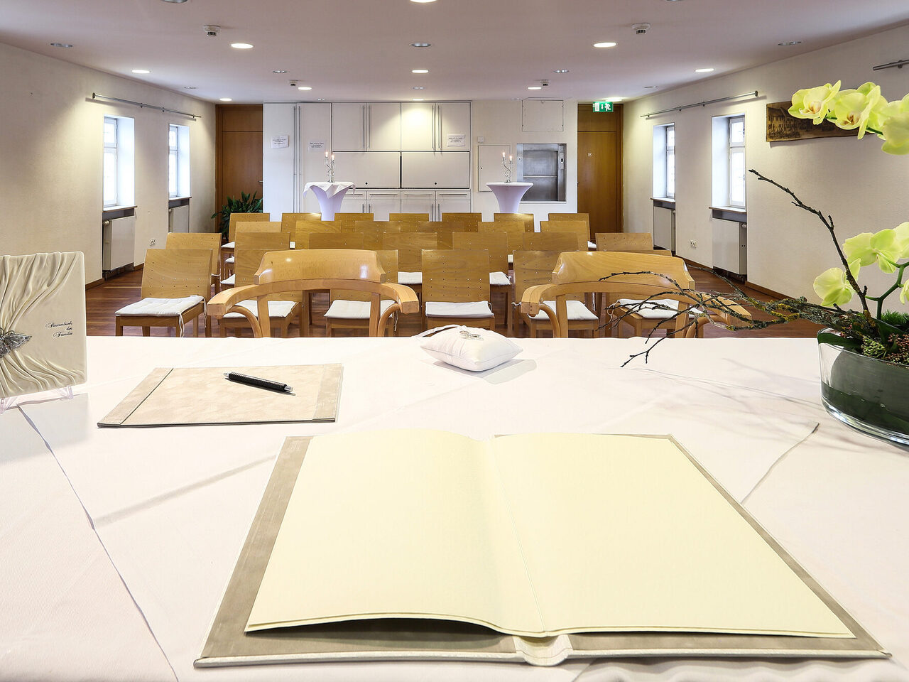 Trauzimmer im 1. Obergeschoss der Krone in Königstädten