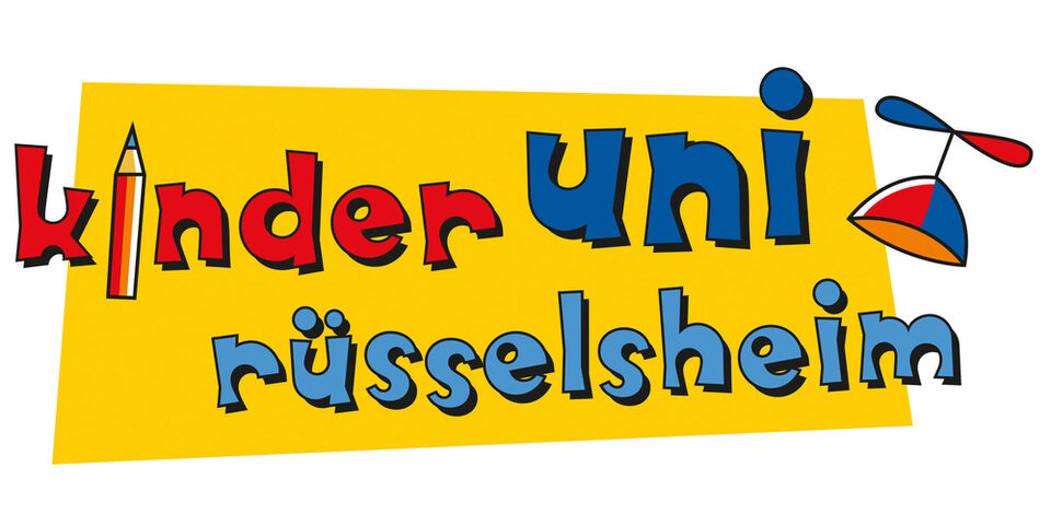 Das bunte Logo der Kinderuni Rüsselsheim