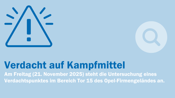 Verdacht auf Kampfmittel am 21. November 2025