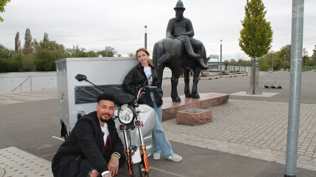 Streetworker Anna Schneider und Shaun Hawkins