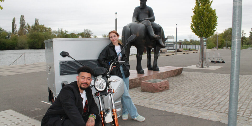 Streetworker Anna Schneider und Shaun Hawkins